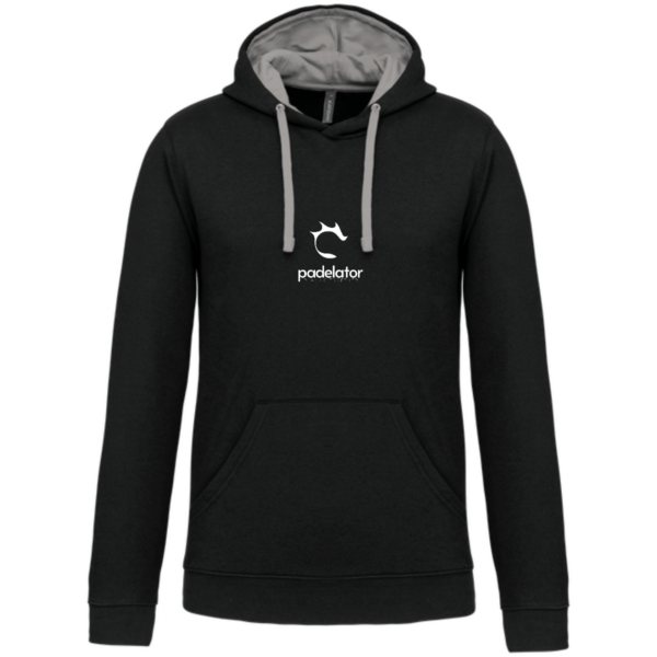 SUDADERA CAPUCHA UNISEX NEGRA