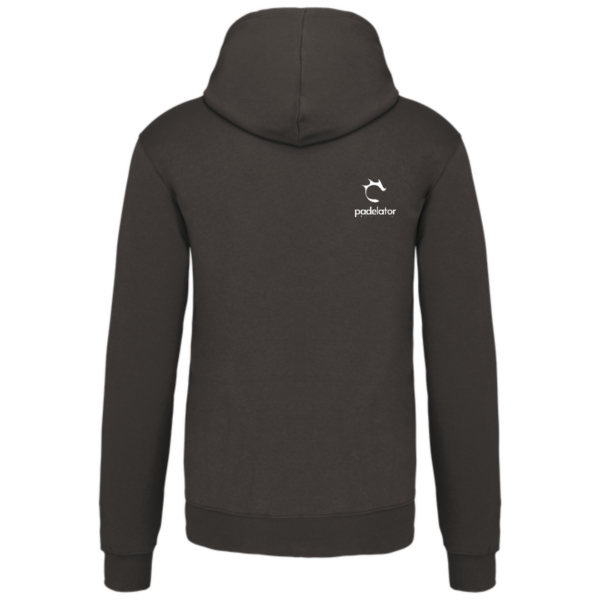 SUDADERA CAPUCHA UNISEX GRIS OSCURO - Imagen 2