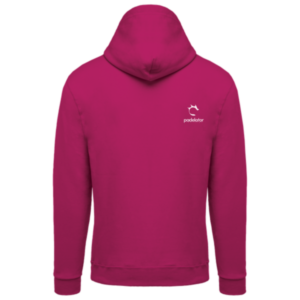 SUDADERA CAPUCHA UNISEX FUCSIA - Imagen 2