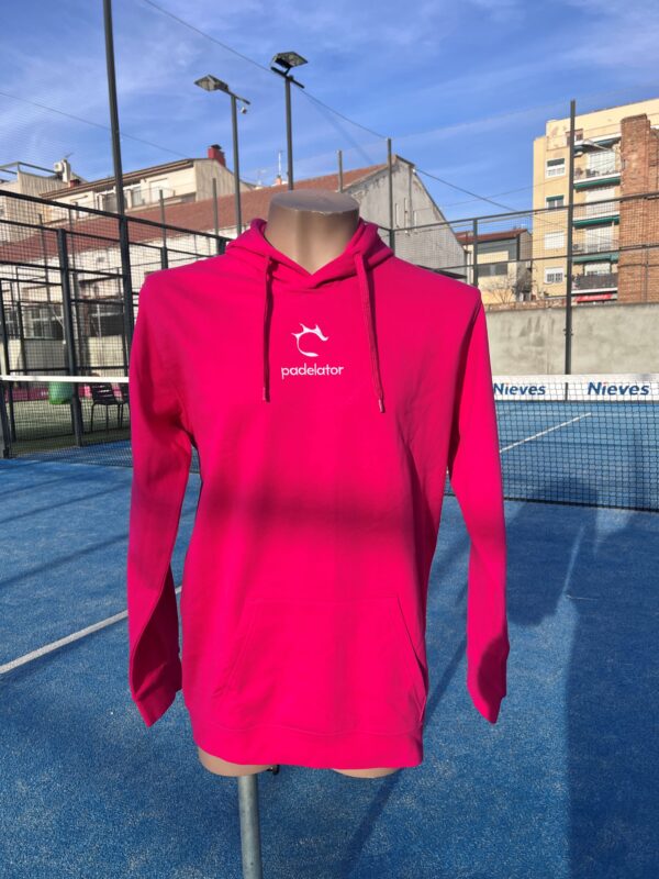 SUDADERA CAPUCHA UNISEX FUCSIA - Imagen 5